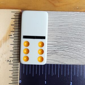 Blank:6 Replacement Dominoes Large Dot Shiny Color 2x1x⅜  $1 Each in a Bundle